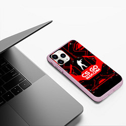 Чехол iPhone 11 Pro матовый CS:GO - Максим, цвет: 3D-розовый — фото 2