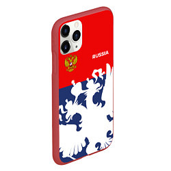 Чехол iPhone 11 Pro матовый Russian Style, цвет: 3D-красный — фото 2