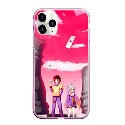 Чехол iPhone 11 Pro матовый No Game No Life, цвет: 3D-розовый