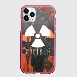 Чехол iPhone 11 Pro матовый S.T.A.L.K.E.R: Orange Toxic, цвет: 3D-малиновый