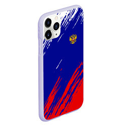 Чехол iPhone 11 Pro матовый RUSSIA SPORT, цвет: 3D-светло-сиреневый — фото 2