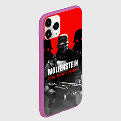 Чехол iPhone 11 Pro матовый Wolfenstein: The New Order, цвет: 3D-фиолетовый — фото 2