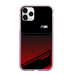 Чехол iPhone 11 Pro матовый BMW 2018 M Sport, цвет: 3D-розовый