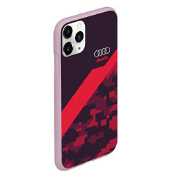 Чехол iPhone 11 Pro матовый Audi: Red Pixel, цвет: 3D-розовый — фото 2