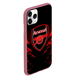 Чехол iPhone 11 Pro матовый Arsenal FC: Sport Fashion, цвет: 3D-малиновый — фото 2