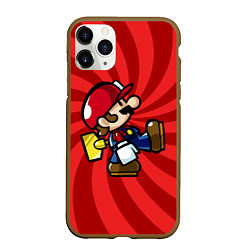 Чехол iPhone 11 Pro матовый Super Mario: Red Illusion