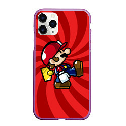 Чехол iPhone 11 Pro матовый Super Mario: Red Illusion