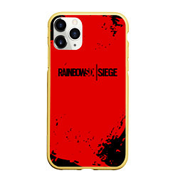 Чехол iPhone 11 Pro матовый Rainbow Six Siege: Blood Style