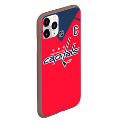 Чехол iPhone 11 Pro матовый Washington Capitals: Ovechkin Red, цвет: 3D-коричневый — фото 2