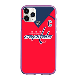 Чехол iPhone 11 Pro матовый Washington Capitals: Ovechkin Red, цвет: 3D-фиолетовый