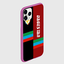 Чехол iPhone 11 Pro матовый Dagestan, цвет: 3D-фиолетовый — фото 2