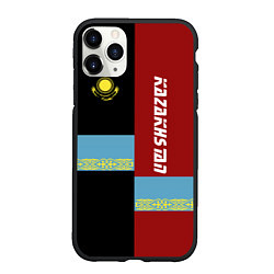 Чехол iPhone 11 Pro матовый Kazakhstan, цвет: 3D-черный