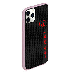 Чехол iPhone 11 Pro матовый Honda: Sport Line, цвет: 3D-розовый — фото 2