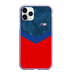 Чехол iPhone 11 Pro матовый BMW MOTORSPORT, цвет: 3D-светло-сиреневый