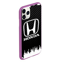 Чехол iPhone 11 Pro матовый Honda: Black Side, цвет: 3D-фиолетовый — фото 2