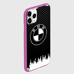 Чехол iPhone 11 Pro матовый BMW Black Style, цвет: 3D-фиолетовый — фото 2