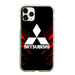 Чехол iPhone 11 Pro матовый Mitsubishi: Red Anger, цвет: 3D-салатовый