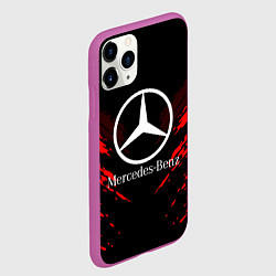 Чехол iPhone 11 Pro матовый Mercedes-Benz: Red Anger, цвет: 3D-фиолетовый — фото 2