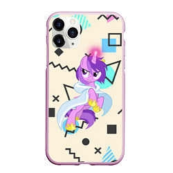 Чехол iPhone 11 Pro матовый My Little Pony, цвет: 3D-розовый