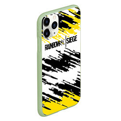 Чехол iPhone 11 Pro матовый Rainbow Six Siege: Yellow, цвет: 3D-салатовый — фото 2