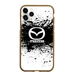 Чехол iPhone 11 Pro матовый Mazda: Black Spray, цвет: 3D-коричневый