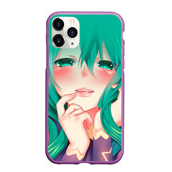 Чехол iPhone 11 Pro матовый Miku Ahegao