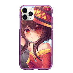 Чехол iPhone 11 Pro матовый KonoSuba, цвет: 3D-фиолетовый