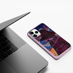 Чехол iPhone 11 Pro матовый KonoSuba, цвет: 3D-розовый — фото 2