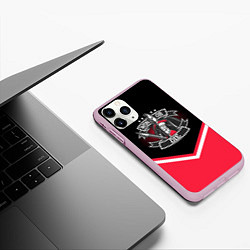 Чехол iPhone 11 Pro матовый FCSM: Win or Die!, цвет: 3D-розовый — фото 2