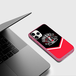 Чехол iPhone 11 Pro матовый FCSM: Win or Die!, цвет: 3D-малиновый — фото 2