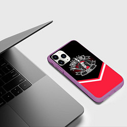 Чехол iPhone 11 Pro матовый FCSM: Win or Die!, цвет: 3D-фиолетовый — фото 2