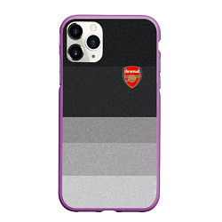 Чехол iPhone 11 Pro матовый ФК Арсенал: Серый стиль