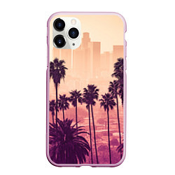 Чехол iPhone 11 Pro матовый Los Angeles, цвет: 3D-розовый