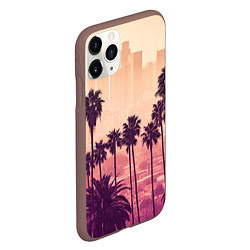 Чехол iPhone 11 Pro матовый Los Angeles, цвет: 3D-коричневый — фото 2