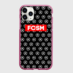 Чехол iPhone 11 Pro матовый FCSM Supreme, цвет: 3D-малиновый