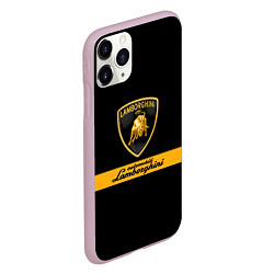 Чехол iPhone 11 Pro матовый Lamborghini Automobili, цвет: 3D-розовый — фото 2