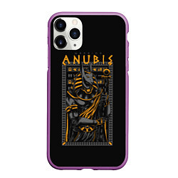 Чехол iPhone 11 Pro матовый Anubis, цвет: 3D-фиолетовый