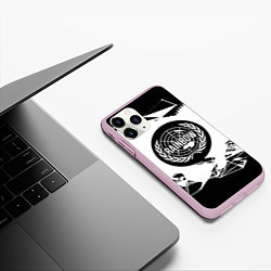 Чехол iPhone 11 Pro матовый R6S: Black Symbol, цвет: 3D-розовый — фото 2