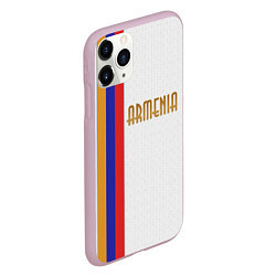 Чехол iPhone 11 Pro матовый Armenia Line, цвет: 3D-розовый — фото 2