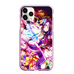 Чехол iPhone 11 Pro матовый No Game No Life, цвет: 3D-розовый