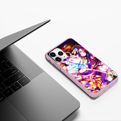 Чехол iPhone 11 Pro матовый No Game No Life, цвет: 3D-розовый — фото 2