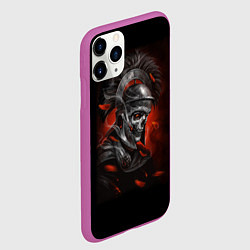 Чехол iPhone 11 Pro матовый Мертвый легионер, цвет: 3D-фиолетовый — фото 2