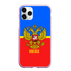 Чехол iPhone 11 Pro матовый Ижевск: Россия, цвет: 3D-розовый