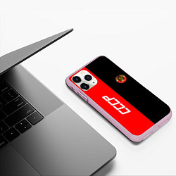 Чехол iPhone 11 Pro матовый СССР: Red Collection, цвет: 3D-розовый — фото 2