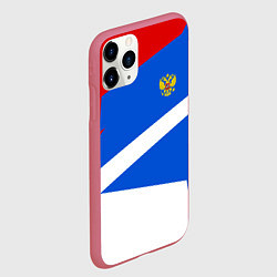 Чехол iPhone 11 Pro матовый Russia: Light Sport, цвет: 3D-малиновый — фото 2