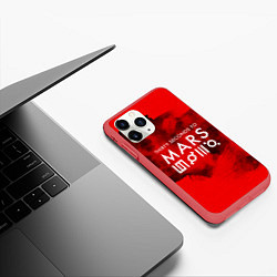 Чехол iPhone 11 Pro матовый 30 STM: Hell Blood, цвет: 3D-красный — фото 2