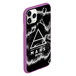 Чехол iPhone 11 Pro матовый 30 STM: Dark Wave, цвет: 3D-фиолетовый — фото 2