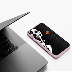 Чехол iPhone 11 Pro матовый FCMU SPORT, цвет: 3D-розовый — фото 2