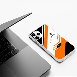 Чехол iPhone 11 Pro матовый R6S: Asimov Orange Style, цвет: 3D-белый — фото 2