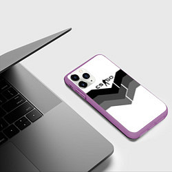 Чехол iPhone 11 Pro матовый CS:GO Shade of Grey, цвет: 3D-фиолетовый — фото 2
